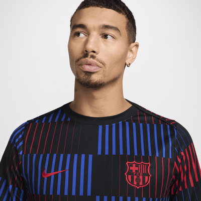 FC Barcelona Academy Pro Away Nike Dri-FIT Pre-Match Kurzarm-Fußballoberteil (Herren)