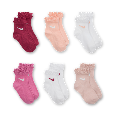 Nike Little Kids' Ruffle Ankle Socks (6 Pairs)