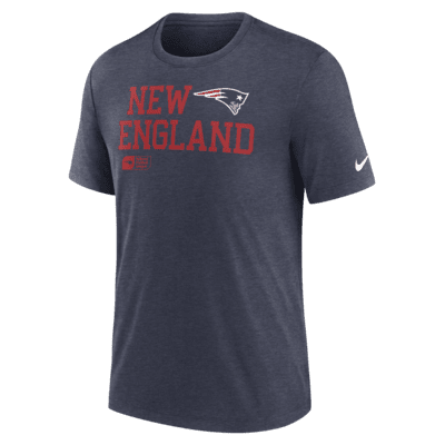 New England Patriots Overlap Lockup Men's Nike NFL T-Shirt