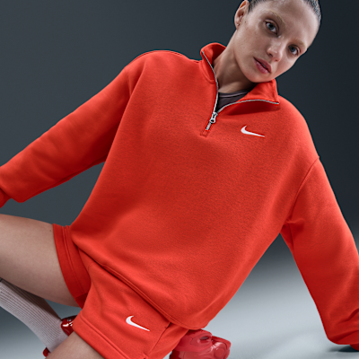 Sudadera oversized con cierre de 1/4 para mujer Nike Sportswear Phoenix Fleece