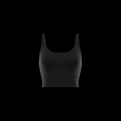 Nike Zenvy Rib Longline-sports-bh med indlæg og med let støtte til kvinder