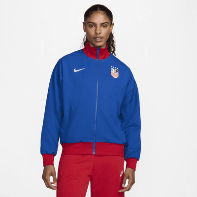 Chamarra de fútbol Nike Dri-FIT para mujer Selección nacional de fútbol masculino de Estados Unidos Strike