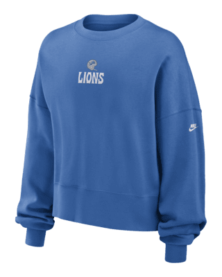 Женские  Detroit Lions Rewind Nike NFL Pullover Crew