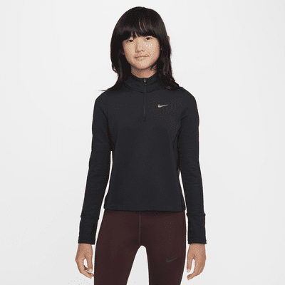 Nike Pro Therma-FIT top met korte rits voor meisjes