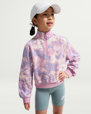 Детские  Nike Sportswear Club Fleece Big Kids' (Girls') Long-Sleeve Half-Zip Top