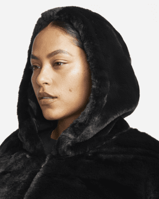 Faux Fur Jacket. Nike 