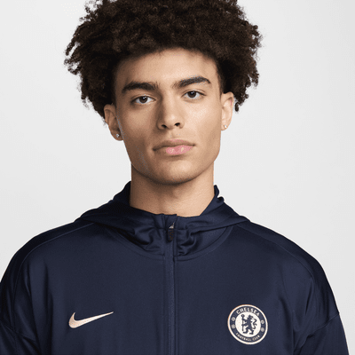 Chelsea F.C. Strike Men's Nike Dri-FIT Football Hooded Knit Tracksuit