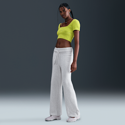 Nike Sportswear Phoenix Cozy Bouclé Part superior de teixit Knit cropped i de màniga curta - Dona