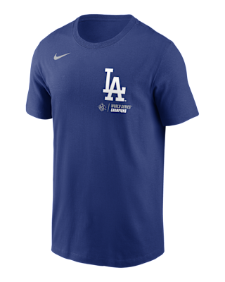 Мужская футболка Los Angeles Dodgers 2025 World Series Champions Roster Nike MLB