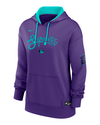 Женское худи Arizona Diamondbacks Authentic Collection City Connect Nike Therma MLB Pullover Hoodie