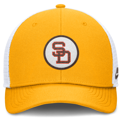 Gorra de rejilla Nike Dri-FIT de la MLB ajustable para hombre San Diego Padres Cooperstown Rise