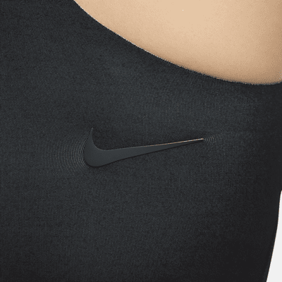 Top de midkini reversible para mujer Nike Swim Fusion