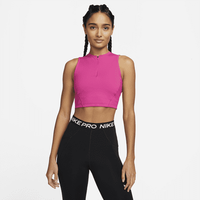Nike Pro Dri-FIT Korte tanktop voor dames. Nike NL