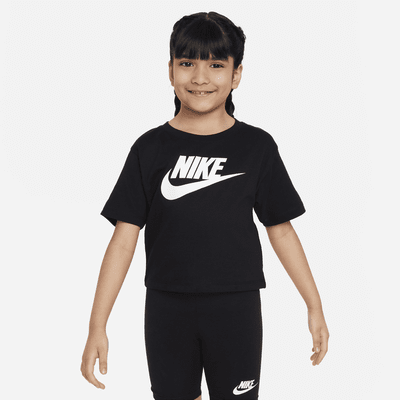 Playera de corte cuadrado para niños talla pequeña Nike Club