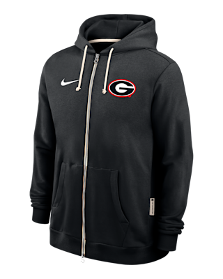 Мужское худи Georgia Sideline Nike Dri-FIT College Full-Zip Hoodie