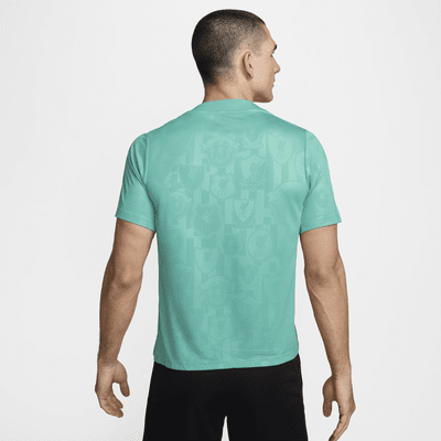 Haut de foot à manches courtes d'avant-match Nike Dri-FIT Liverpool FC Academy Pro pour homme