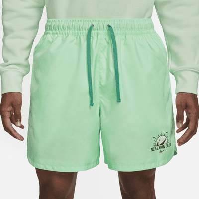 nike woven shorts mint green