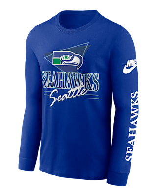 Мужская футболка Seattle Seahawks Rewind Nike NFL Long-Sleeve