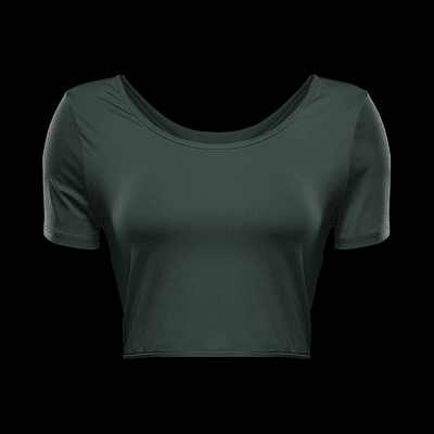 Nike One Classic Women's Dri-FIT Short-Sleeve Cropped Twist Top