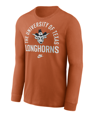 Мужская футболка Texas Legacy Arched Logo Nike College Long-Sleeve