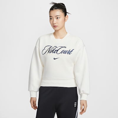 나이키코트 컬렉션 여성 크루넥 테니스 탑