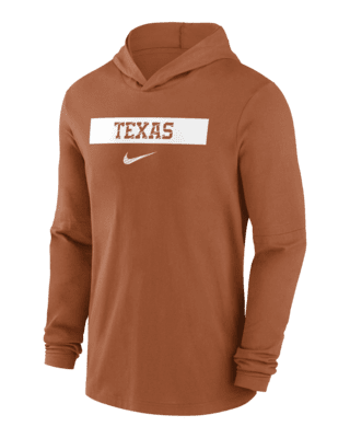 Мужские  Texas Longhorns Sideline Nike Dri-FIT College Long-Sleeve Hooded Top