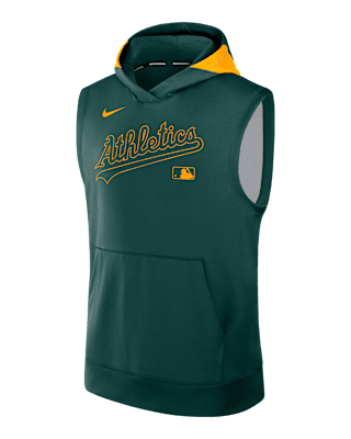 Мужское худи Athletics Authentic Collection Men’s Nike Dri-FIT MLB Sleeveless Pullover Hoodie