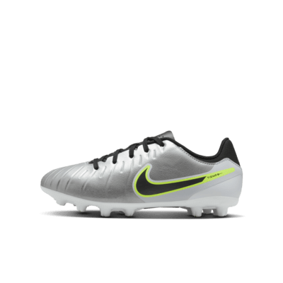 Calzado de fútbol low para terreno duro para niños talla pequeña/grande Nike Jr. Tiempo Legend 10 Academy