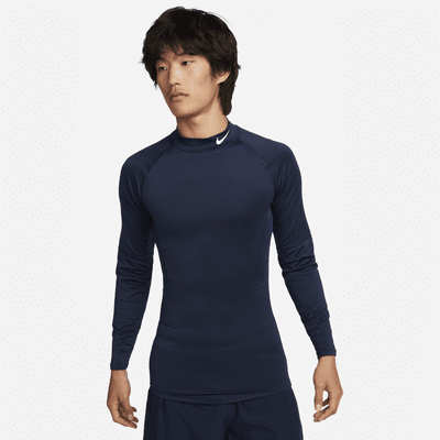 ナイキ プロ メンズ Dri-FIT フィットネス モックネック ロングスリーブ トップ