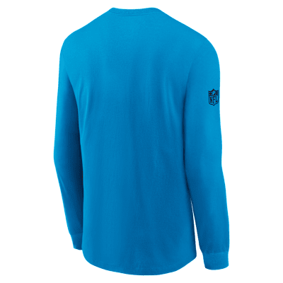 Carolina Panthers Sideline Team Issue Men's Nike Dri-FIT NFL Long-Sleeve T-Shirt