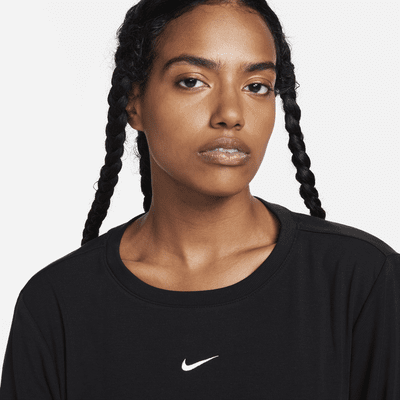 Nike Sportswear Essential Women's Ribbed Long-Sleeve Mod Crop Top (Plus ...