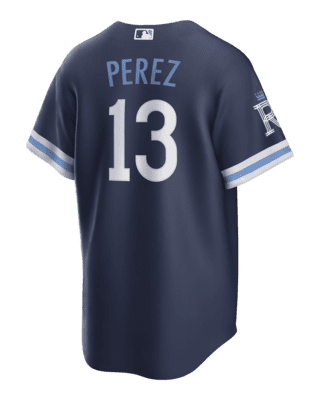 Toddler Nike Salvador Perez Navy Kansas City Royals 2022 Connect Replica Player Jersey Size:3T
