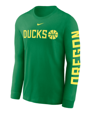 Мужская футболка Oregon Ducks Basketball Icon Nike College Long-Sleeve для баскетбола