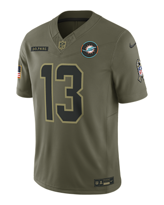 Мужские джерси Dan Marino Miami Dolphins Salute to Service Retired Nike Dri-FIT NFL Limited Jersey
