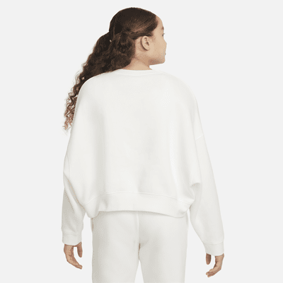 Nike Sportswear ekstra stor sweatshirt i fleece til store barn (jente)