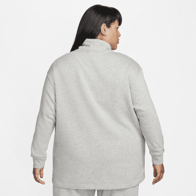 Nike Sportswear Club Fleece Women's Oversized Mock-Neck Sweatshirt (Plus Size)