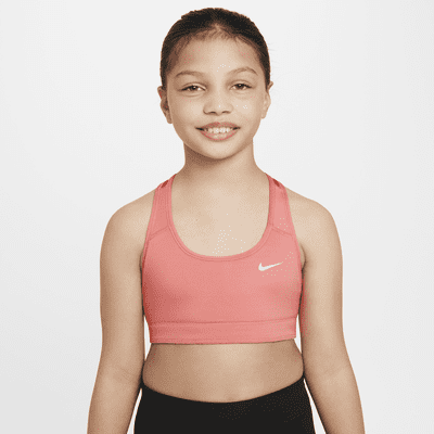 Nike Dri-FIT Swoosh Older Kids' (Girls') Reversible Sports Bra. Nike CH