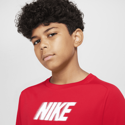 Nike Dri-FIT Multi+ Big Kids' (Boys') Long-Sleeve Top (Extended Size)