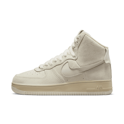 White Air Force af1 high white 1 High Top Shoes. Nike.com