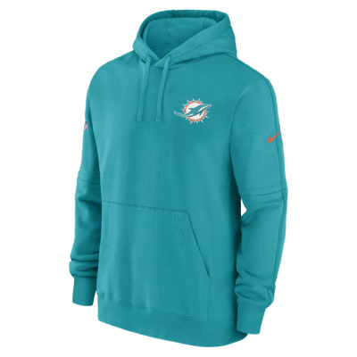 Nike Dolphins Sideline Club Fleece Pullover Hoodie