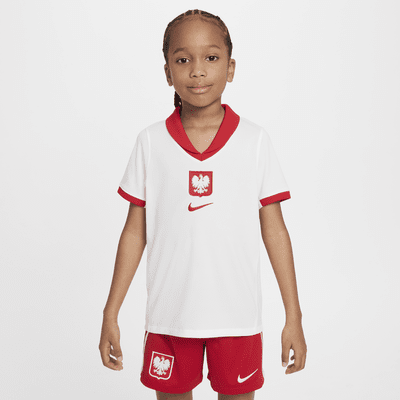 Fotbollsshorts Polen 2024/25 Stadium (hemmaställ) Nike Dri-FIT Replica för ungdom