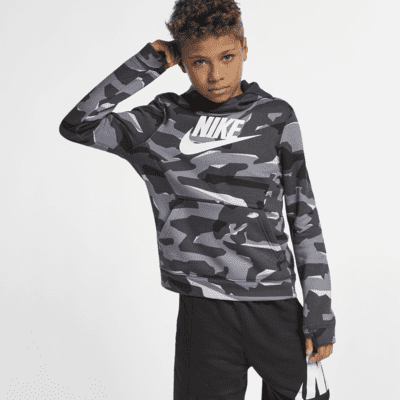 Nike Sportswear Older Kids' (Boys') Camo Pullover Hoodie. Nike BG