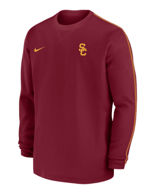 Мужские  USC Trojans Sideline Coach Nike College Long-Sleeve Top