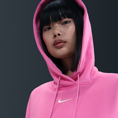 Oversized Nike Sportswear Phoenix Fleece-pullover-hættetrøje til kvinder