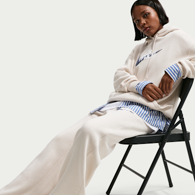 Nike Sportswear Phoenix Fleece Women's High-Waisted Wide-Leg Logo Trousers