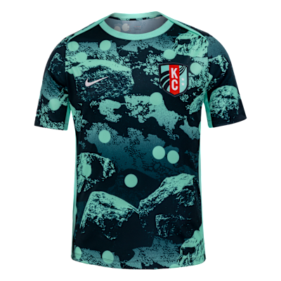 Kansas City Current Men's Nike NWSL Short-Sleeve Pre-Match Top
