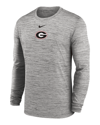 Мужская футболка Georgia Sideline Velocity Nike Dri-FIT College Long-Sleeve