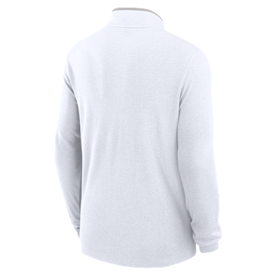 Playera de manga larga universitaria Nike Dri-FIT de medio cierre para hombre Ohio State Victory