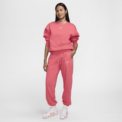 Pants de entrenamiento de French Terry oversized de tiro alto para mujer Nike Sportswear Phoenix Fleece