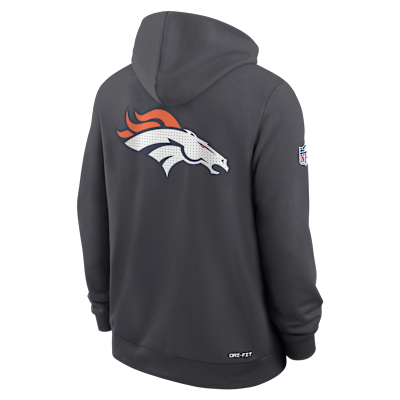 Denver Broncos Utility Player Sideline Men's Nike Dri-FIT NFL Full-Zip Hoodie